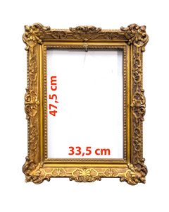 Cadre en bois et stuc doré1900 47,5x33,5 cm