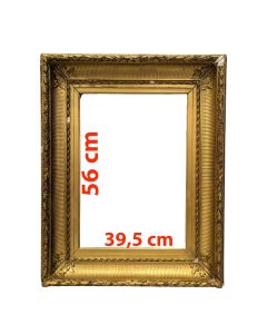 Cadre à canaux 1900 doré à l'or 39/56cm