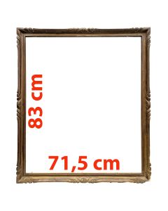 Cadre 1900  en bois doré   83x71,5 cm