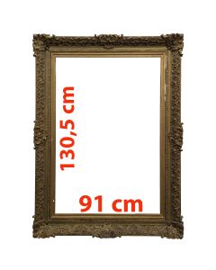 Cadre à restaurer en bois doré fin XIXème 130,5x91 cm
