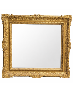 Miroir en bois doré d'époque XVIIIéme 