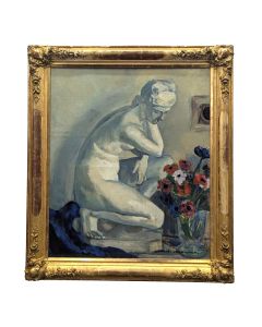 Nature morte à la Venus huile sur toile par André Verdilhan