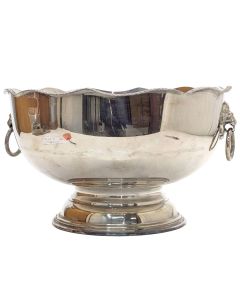 Sceau à champagne en métal argenté 