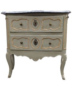 Commode sauteuse Louis XV laquée provence XVIIIème