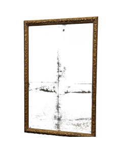 Trumeau en bois doré décor au bérain