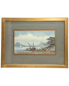 Aquarelle Emile Henry marine provençale