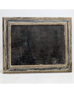 Miroir en bois  XVIIIème glace au mercure 