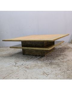 Table basse laquée à 2 plateaux 1900