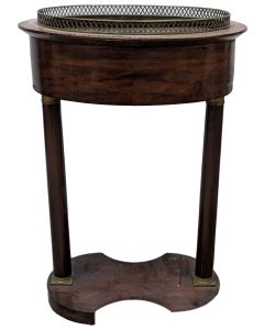 Rafraîchissoir d'époque empire en acajou et placage d'acajou  