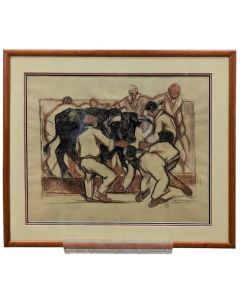 Scène tauromachique dessin de Jean Frédéric Canepa