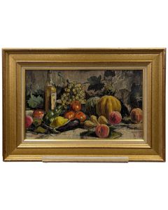 Nature morte école Française huile sur carton XXème siècle non signée