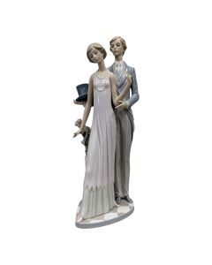 Porcelaine LLADRÓ = Couple élégant Espagne, XXe siècle