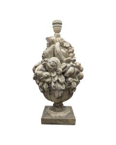 Lampe corbeille de fruit modèle en plâtre 1950