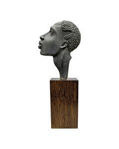 Tête d'africaine bronze 1930 