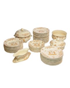 Grand service de table en faience de Longchamps modèle Olérys