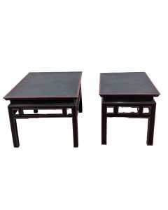 Tables à thé japonisantes laquée peinte 1900