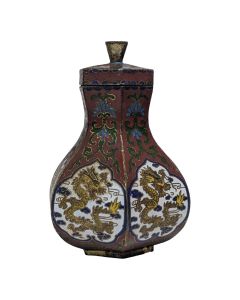Pot à couvercle en Cloisonné 1900 