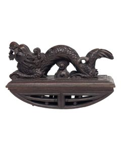 Tampon à sécher l'encre en bois sculpté asiatique