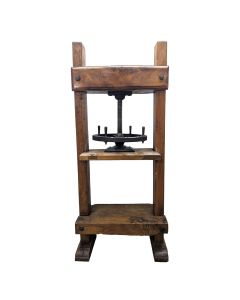 Monumentale presse d'imprimerie en chêne et acier 
