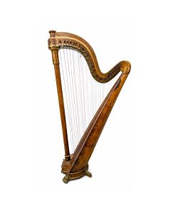 Harpe Pleyel fin XIXème système à cordes croisées