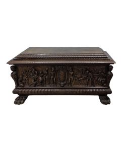 Cassone italien renaissance époque XIX ème