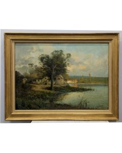 Marine Alfred Casile (1848&ndash;1909) &ndash; Huile sur toile 