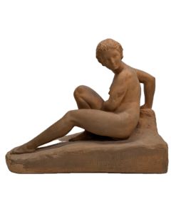 Marcel Bouraine terre cuite Femme nue 