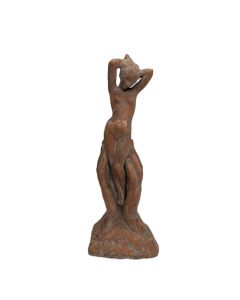 Marcel Bouraine " l'offrande " terre cuite Femme nue 