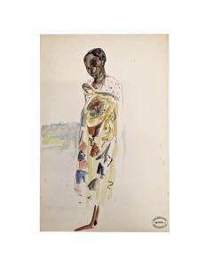 Elisabeth Faure Aquarelle  orientaliste Elisabeth Faure Madagascar