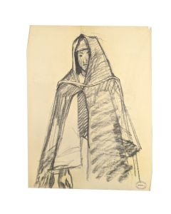Elisabeth Faure fusain orientaliste 