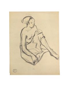 Elisabeth Faure fusain orientaliste 