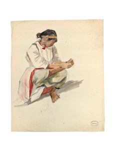 Elisabeth Faure aquarelle orientaliste Madagascar