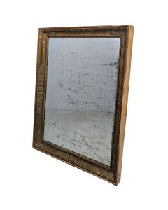 miroir d'époque restauration en bois et stuc doré