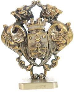 Sceau à cacheter (seal) bronze aux armoiries de la ville de Pau