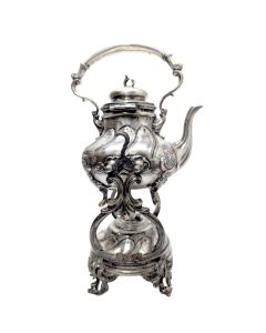 Cafetière ou samovar époque XIXème en métal argenté