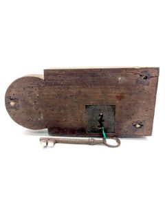 Serrure ancienne en fer forgé époque XVIIIème 