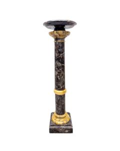 Colonne néoclassique en marbre de sienne et portor époque 1900