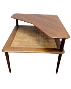 Table basse à deux plateaux, design scandinave, circa 1960