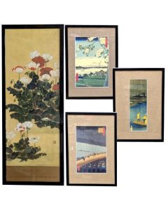 série de tableaux d'estampes japonaises 