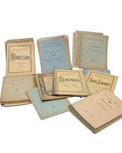 Ensemble de partitions anciennes – musique de chambre et pédagogique (c.1880–1950)