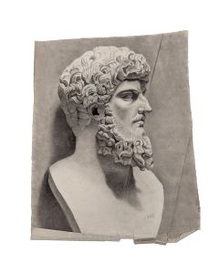 Dessin au fusain académique époque fin XIXème 