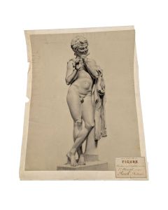 Dessin au fusain académique époque fin XIXème 