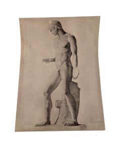 Dessin au fusain académique époque fin XIXème 