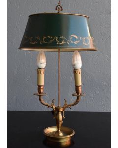 Lampe bouillotte style Empire bronze doré 1900