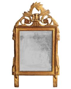 Miroir en bois doré époque XVIIIème style Louis XVI