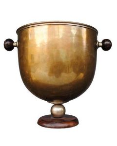 Seau à champagne en laiton Art déco 1930