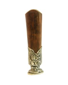 Sceau à cacheter (seal) en bois et argent d'époque Art Nouveau 