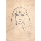 Dessin original illustrateur Ernest Gayac (1870-1942)