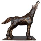 Sculpture en fer forgé cheval signé Boitard