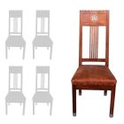 Chaises Art déco 1930 palissandre d'après Dominique (série de 4)